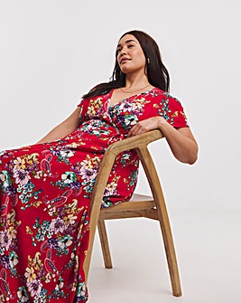 Joe Browns Joyful Floral Wrap Maxi Dress