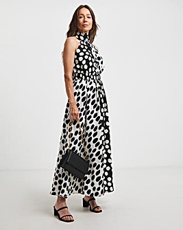 Joe Browns Stunning Halterneck Polka Dot Maxi Dress