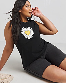 Joe Browns Daisy Heart Graphic Jersey Vest