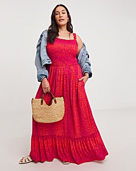 Joe Browns Polly Spot Jersey Maxi Dress