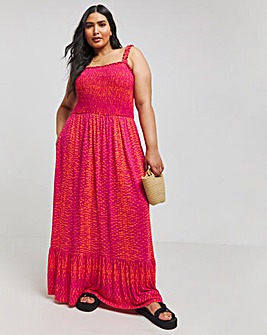 Joe Browns Polly Spot Jersey Maxi Dress