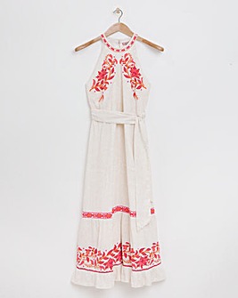 Joe Browns Lucy Halterneck Embroidered Maxi Dress