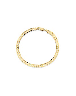 9Ct Gold Curb Bracelet