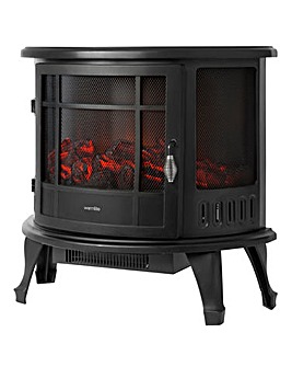 Warmlite 1800W Log Effect Panoramic Stove Fire