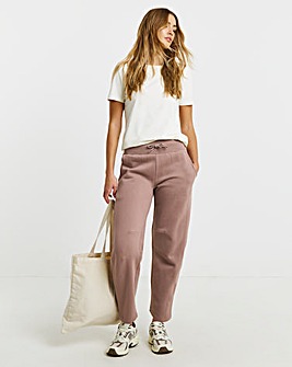 Wide Leg Jogger With Rib Panel
