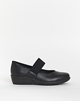 Cushion Walk Mary Jane Elastic Strap EEE Fit