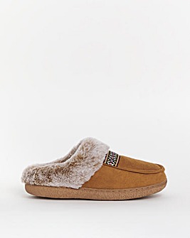 Cushion Walk Fur Cosy Stitch Slippers E Fit