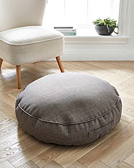 Linen Round Floor Cushion