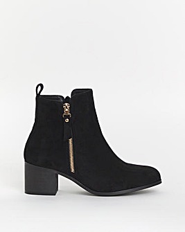 Cushion Walk Block Heel Boot EEE Fit