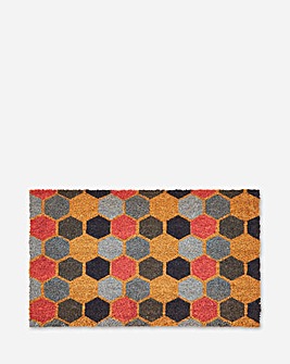 Hexagon Coir Doormat