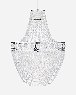 Clear Easy Fit Chandelier Shade