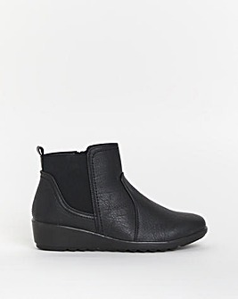 Cushion Walk Elastic Ankle Boot EEE Fit