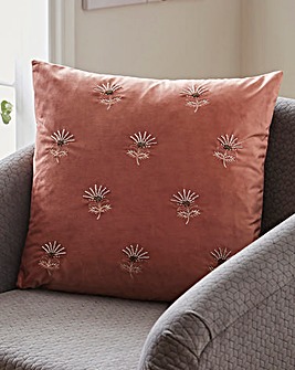 Embellished Flower Cushion