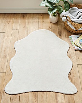 Faux Fur Half Shape Rug