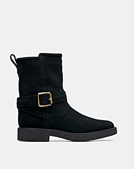 Clarks Nella Mid Suede Boot Standard Fit