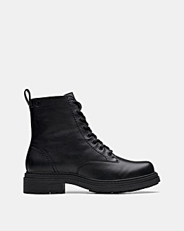 Clarks Orinoco3 Lace Up Leather Boot Wide Fit