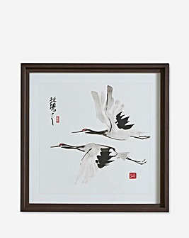 Zen Crane Framed Print