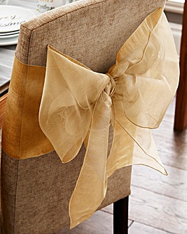 Organza Chair Bow Set of 2