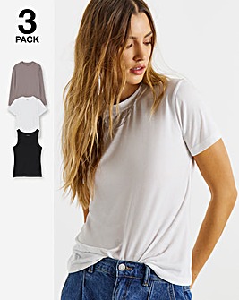 Black, White & Grey 3 Pack Mixed Tops
