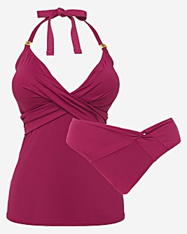 MAGISCULPT Twist Front Tankini Set