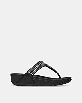 Fit Flop Lulu Crystal Toe-Post Sandals Standard Fit