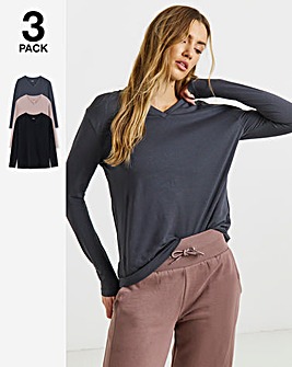 Black Slate Mocha 3 Pack High Neck Tops