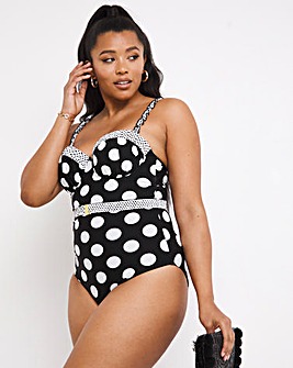 Simply Be Shape Belted Swimsuit