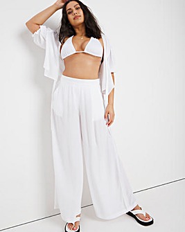 Sofia Tie Front Top and Beach Trouser Set