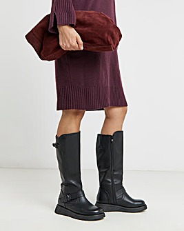 Heavenly Feet Rubymae Knee High Boots Standard Calf Wide Fit