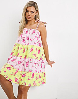 Simply Be Tiered Mini Beach Dress