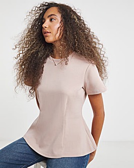 Pink Cinched In Waist Top