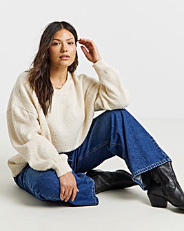 Ecru Boucle Jumper