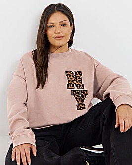 Mocha NY Graphic Sweatshirt