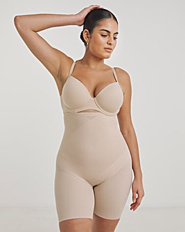 Miraclesuit Instant Tummy Tuck Firm Control Hi Waist Thigh Slimmer Nude