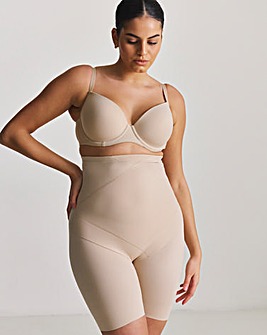 Miraclesuit Instant Tummy Tuck Firm Control Hi Waist Thigh Slimmer Nude