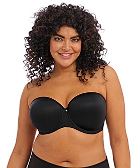 Elomi Smooth Strapless Moulded Wired Black Bra