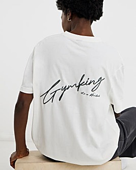 Gym King Script Mindset Boyfriend T-Shirt