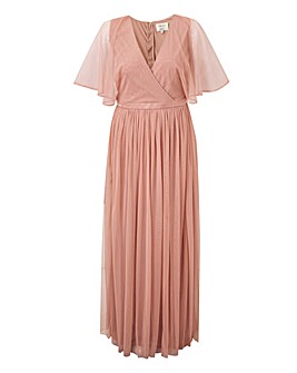 anaya kimono sleeve wrap maxi dress
