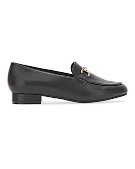 Leather Trim Loafer on Flexi Sole Wide E Fit
