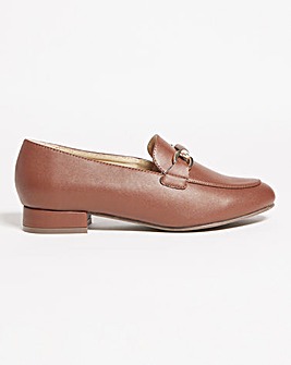 Leather Trim Loafer on Flexi Sole Extra Wide EEE Fit