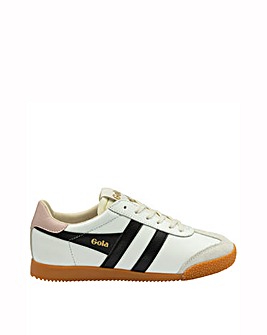 Gola Elan Leather Trainers - White/Black/Chalk Pink