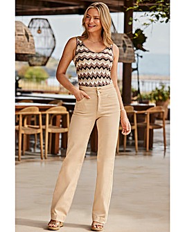 Sosandar Contour Wide Leg Jean