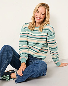 FatFace Textured Graphic Jumper
