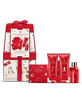 The Luxury Bathing Company Stacking Box Set - Wild  Fig & Cranberry