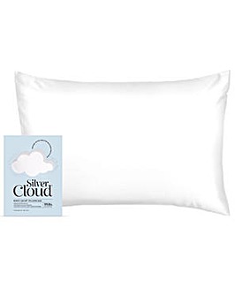 Silver Cloud White Satin Pillowcase Infused with Silver Ions