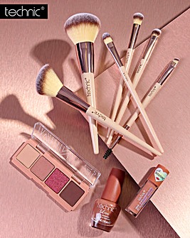 Technic Nude Eye, Lip Set & Brush Bundle