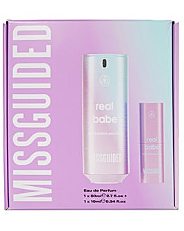 MISSGUIDED REAL BABE 80ML /10ML EDP SET
