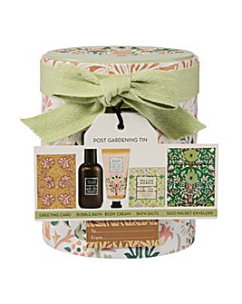 William Morris Kitchen Garden Flower Pot Bath and Body Gift Set in a  Tin
