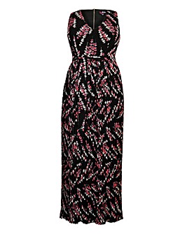 Lovedrobe Print Pleated Maxi Dress