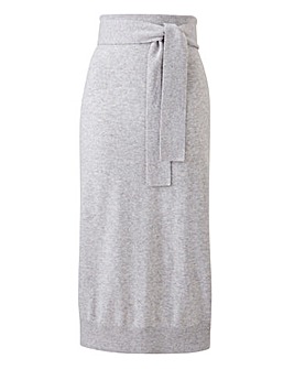 Concept Cashmere Blend Knitted Midi Skirt
